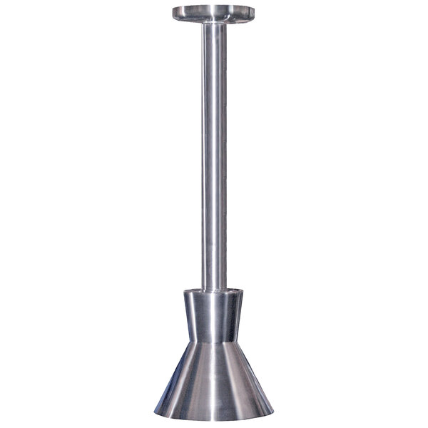 A long silver cylindrical Hanson Heat Lamp with a metal handle and stainless steel finish.