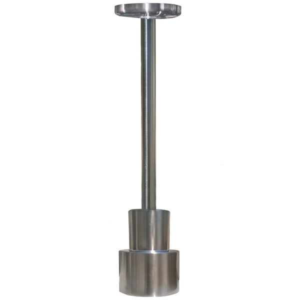 A Hanson Heat Lamps stainless steel rigid tube with a metal top.
