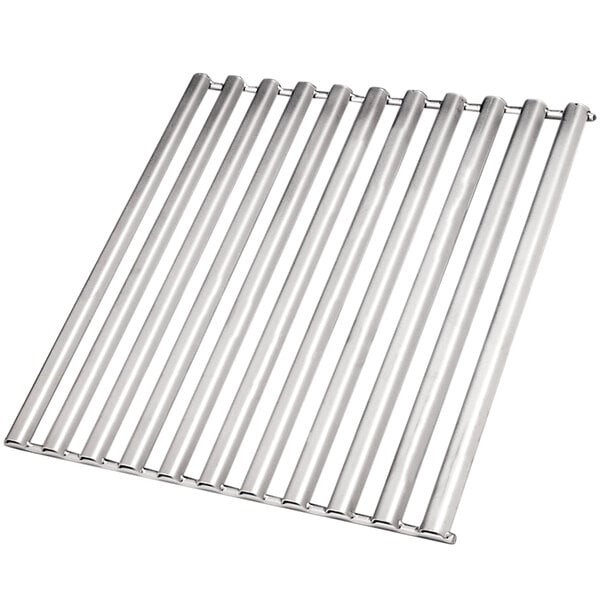 A stainless steel Pitco fish grid with four rows of bars.