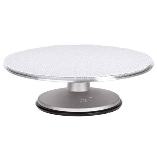 Ateco 613 12" Revolving Aluminum Cake Stand with NonSlip Base (August