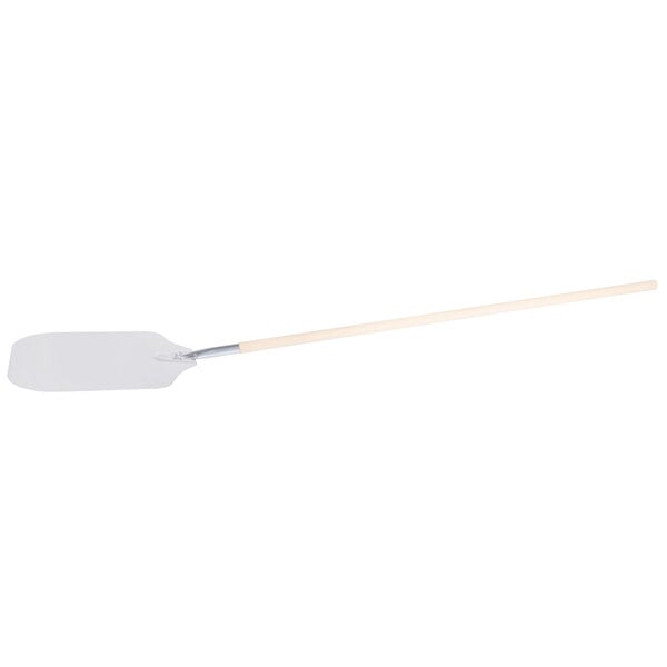 An American Metalcraft aluminum pizza peel with a wood handle.