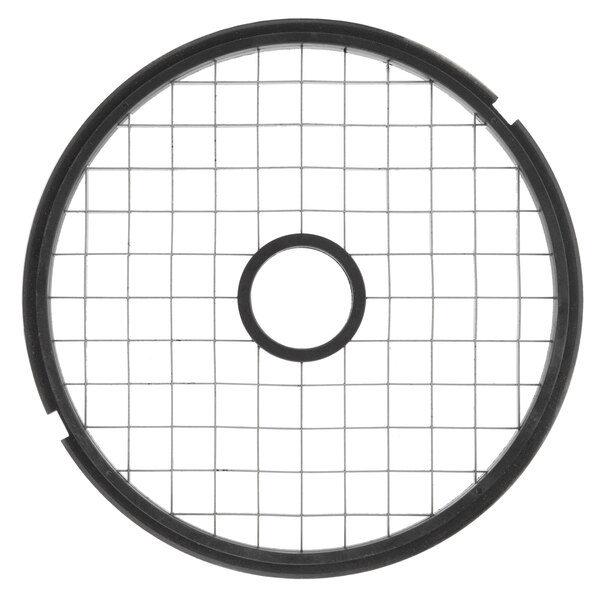 A black and white wire grid with a circle in the middle.