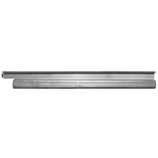 A stainless steel Turbo Air left drawer rail.