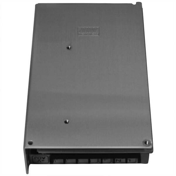 A grey rectangular Turbo Air SMPS power supply with screws.