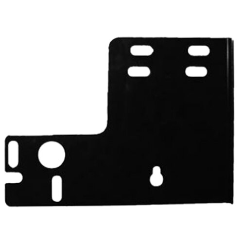 A black metal Everpure right bracket with holes.
