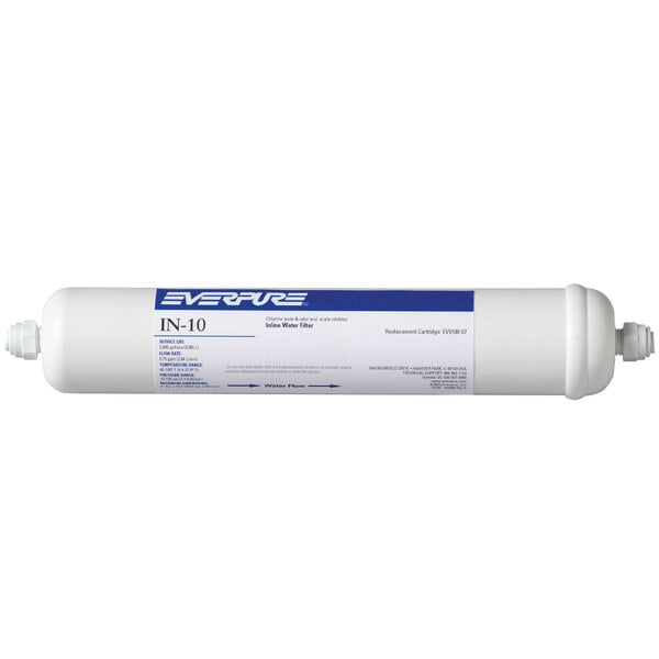 An Everpure IN-10 water filtration system with 1/4" JG fittings.