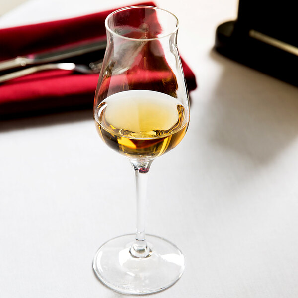 A Spiegelau Digestive Wine glass on a table