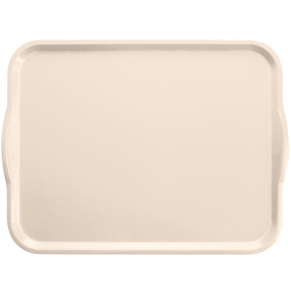 A white rectangular tray with handles.