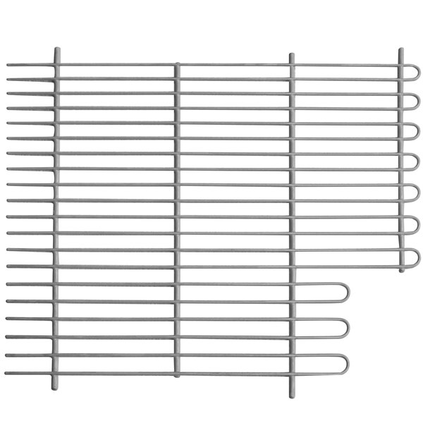 A close-up of a Turbo Air metal divider with several bars.