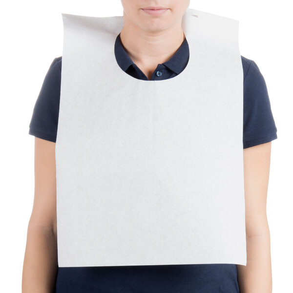 Royal Paper ATBWHITE Disposable Paper Bib 500/Case