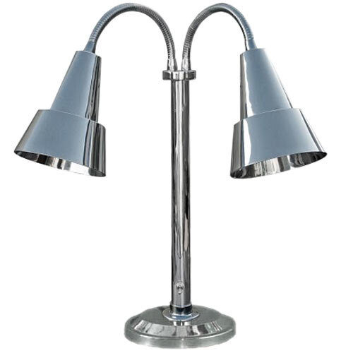 Hanson Heat Lamps DLM/100/ST/CH Chrome Flexible Dual Bulb Freestanding