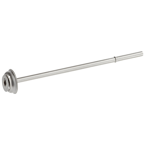 An Avantco stainless steel metal rod with a round metal disc on one end.