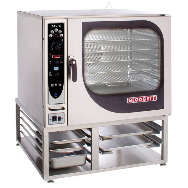 A Blodgett electric combi oven with a glass door.