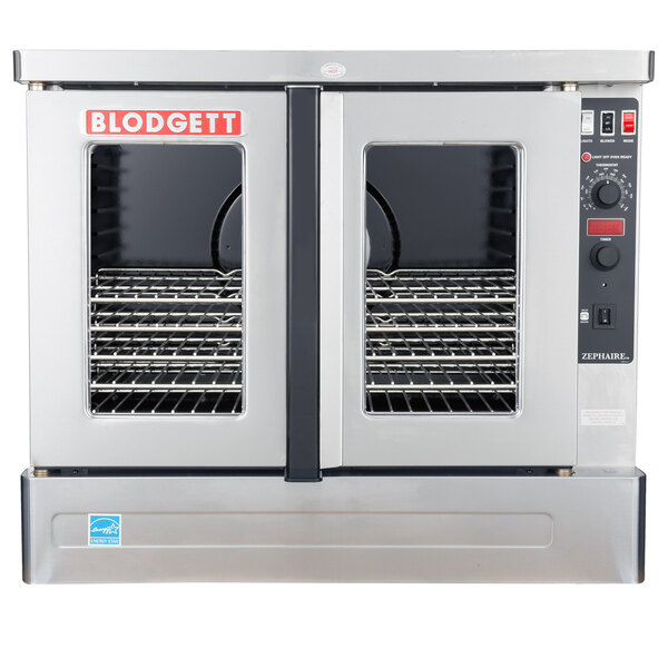 The base model Blodgett commercial electric convection oven with two doors.