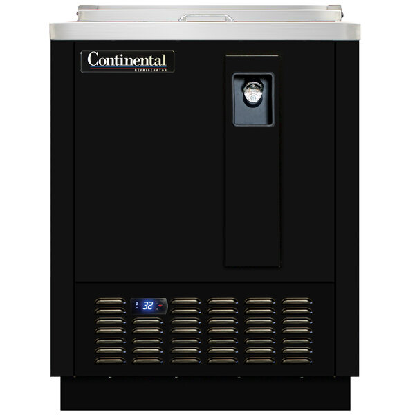 A black Continental Refrigerator bottle cooler.