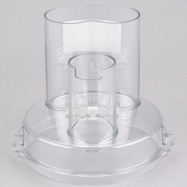 A clear plastic container with a clear top.