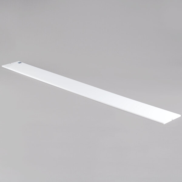 A long white rectangular Vollrath polyethylene cutting board.