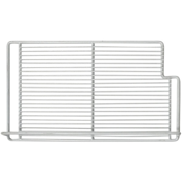 A white coated wire shelf for a Turbo Air back bar refrigerator.