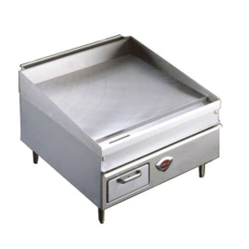 A Wells stainless steel gas countertop griddle.