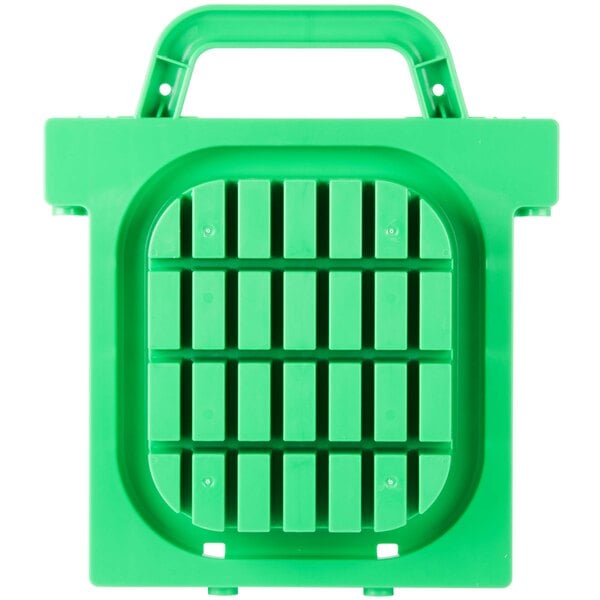 A green rectangular plastic pusher head.