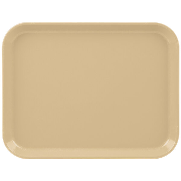 A tan rectangular tray.