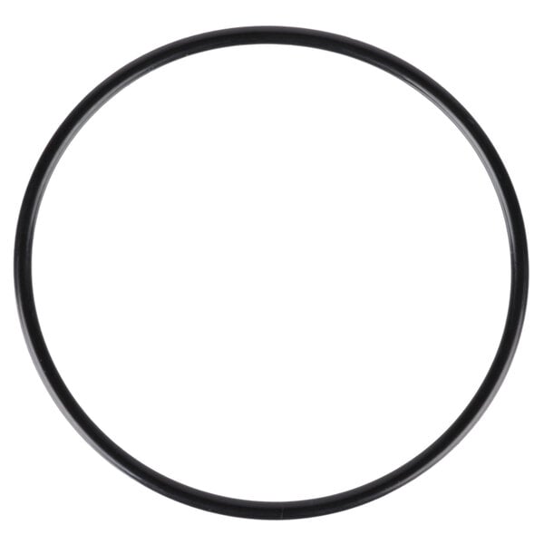 A black circle with white background.