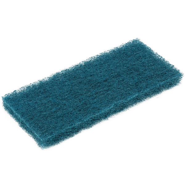 A blue 3M Doodlebug scrubbing pad.