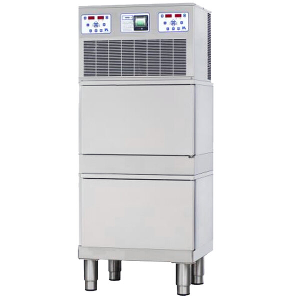 A Thermo-Kool stainless steel commercial blast chiller with two doors.