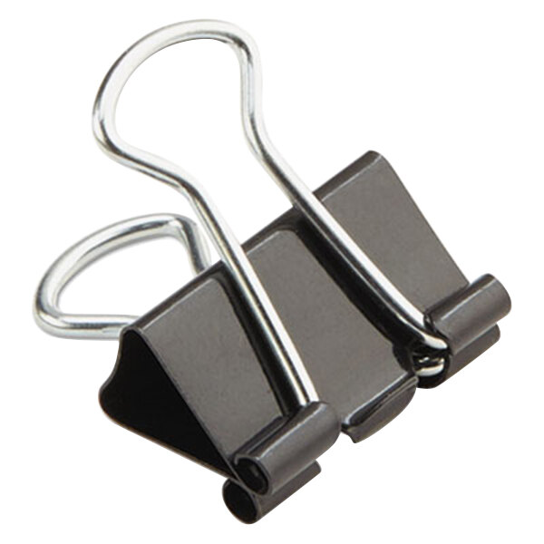 Universal UNV10220 1" Capacity Black Large Binder Clip 12/Box