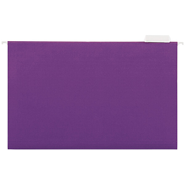A purple rectangular object with a white border.