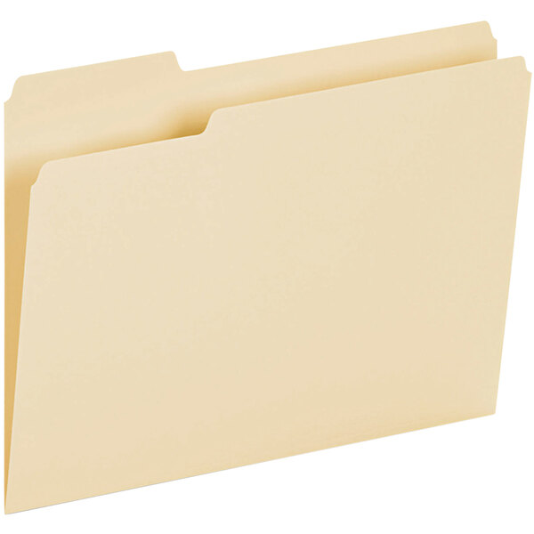 A Universal manila file folder with two open tabs.