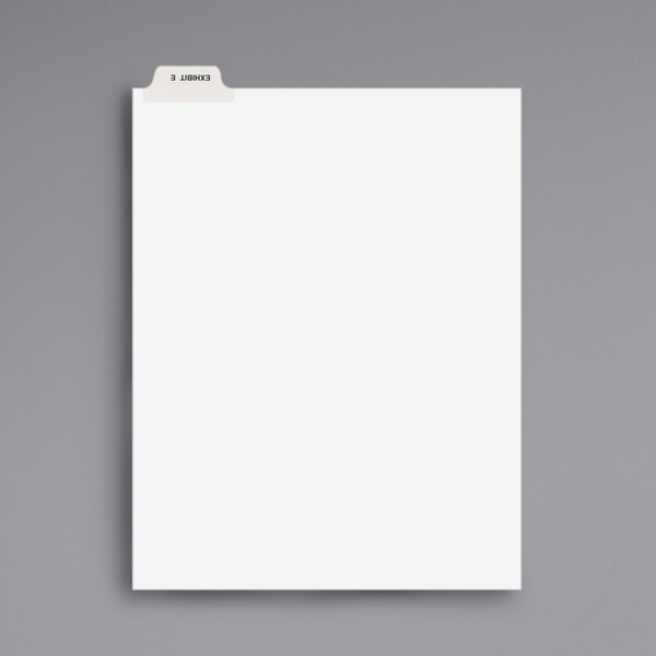 A white rectangular Avery file folder tab with a black border.