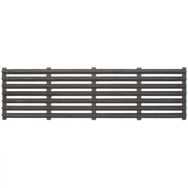 A rectangular black Avantco cast iron grill grate with four bars.