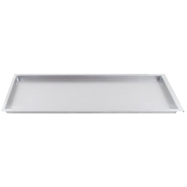 An Avantco silver rectangular grease tray.