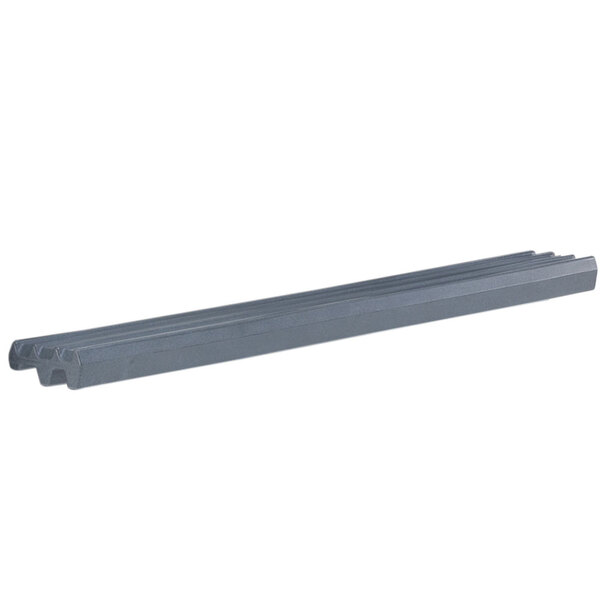 A long rectangular metal tray rail with two long strips.