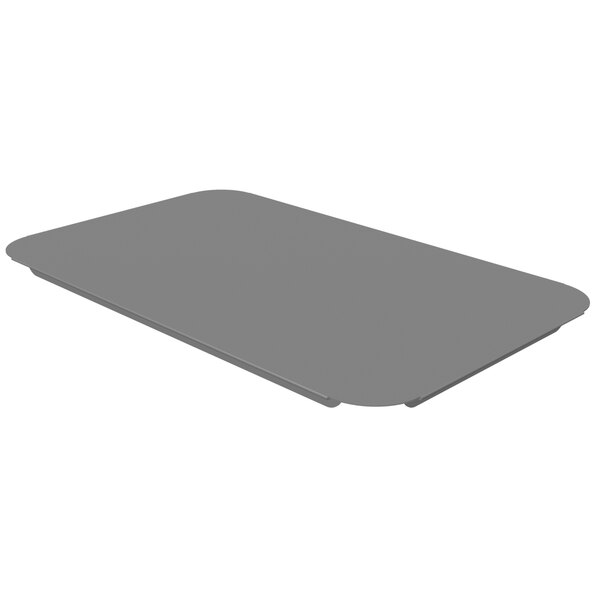 An Advance Tabco gray rectangular hot food well cover.