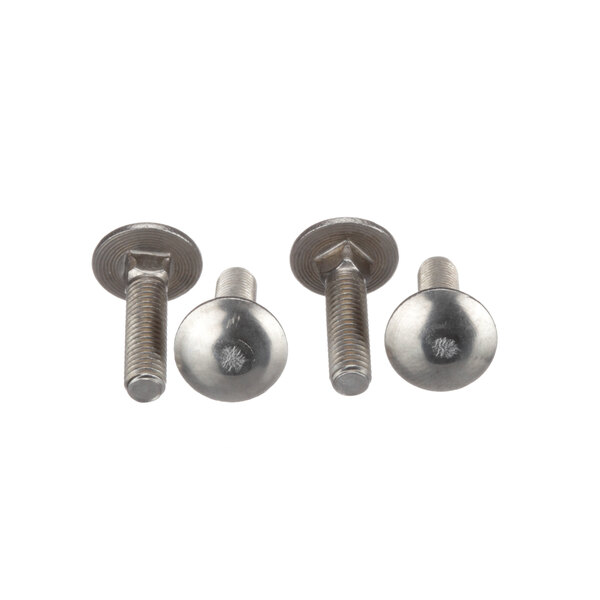 Three Meiko stainless steel countersunk bolts with round heads.
