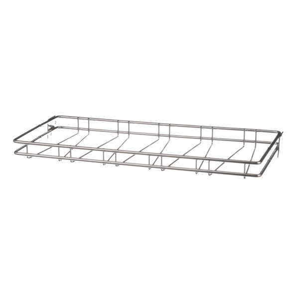 A metal wire rack for a Hatco toaster basket.