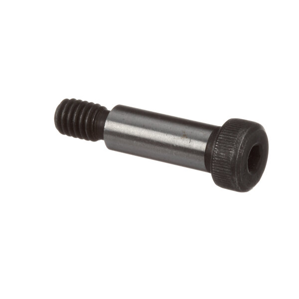 A close-up of a Frymaster 3/8 X 1.00 socket head screw with black threading.