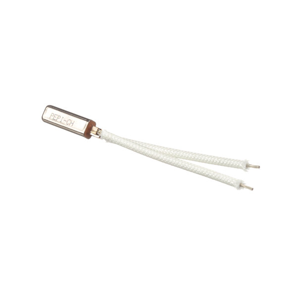 A white and gold cable with a white plug attached to a Duke Limit Switch Kit.