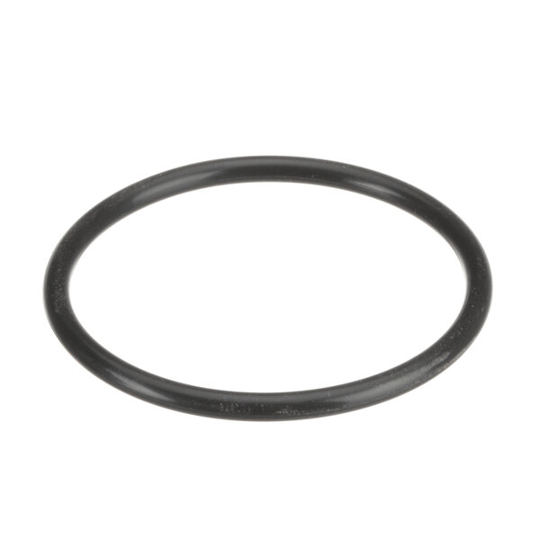 A black round rubber O-ring.