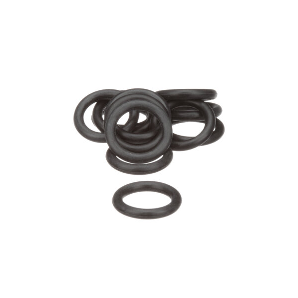 A pack of 10 black rubber O-rings.