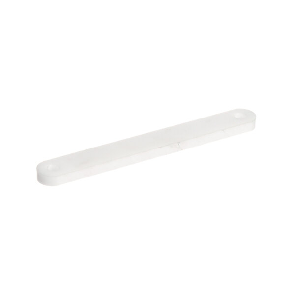 A white rectangular plastic solenoid link with a silver handle.