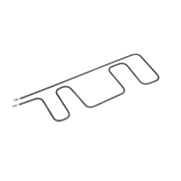A metal heating element with a small hook on it.