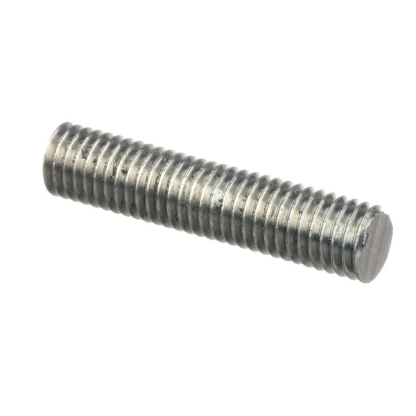A close-up of a Montague threaded rod with metal ends.
