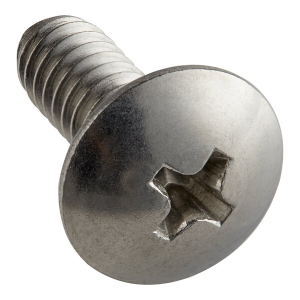 A close up of a Cres Cor shoulder screw with a hole in it.