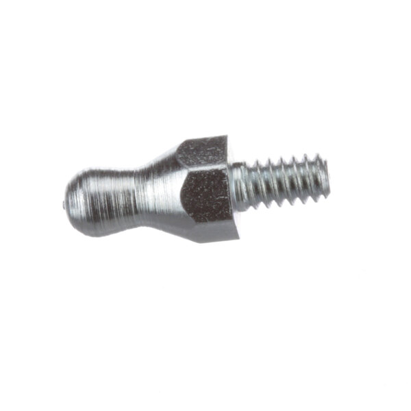 A close-up of a TurboChef ball stud screw with a metal head.