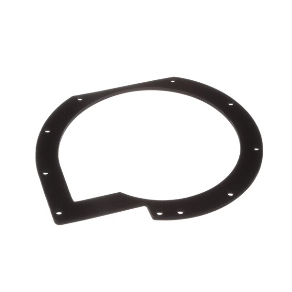 A black circular Champion gasket with holes.