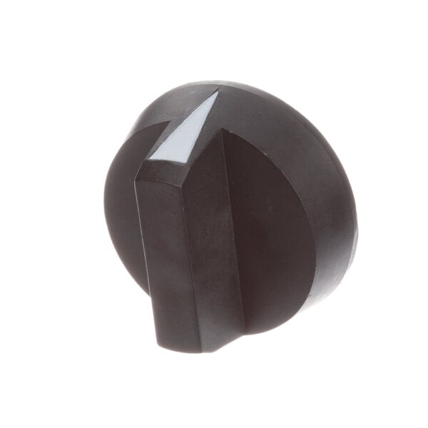 A black circular Southbend knob with a white background.