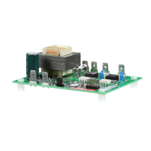 A green Fetco 220v water control circuit board.